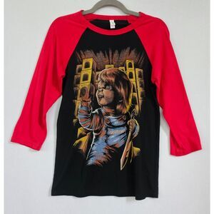 Chucky Good Guy Graphic Tee • Horror Movie Shirt • Child’s Play Cult Classic EUC